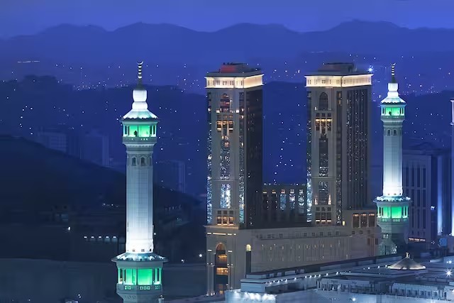 Saudi city apartment tower view
